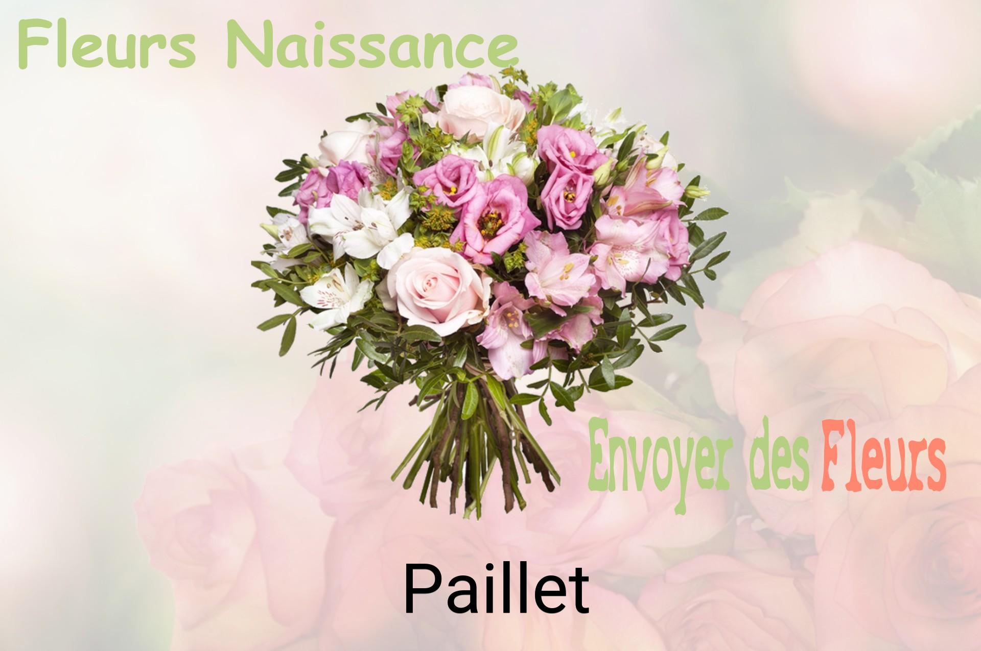 Bouquet de fleurs de naissance livré à Paillet